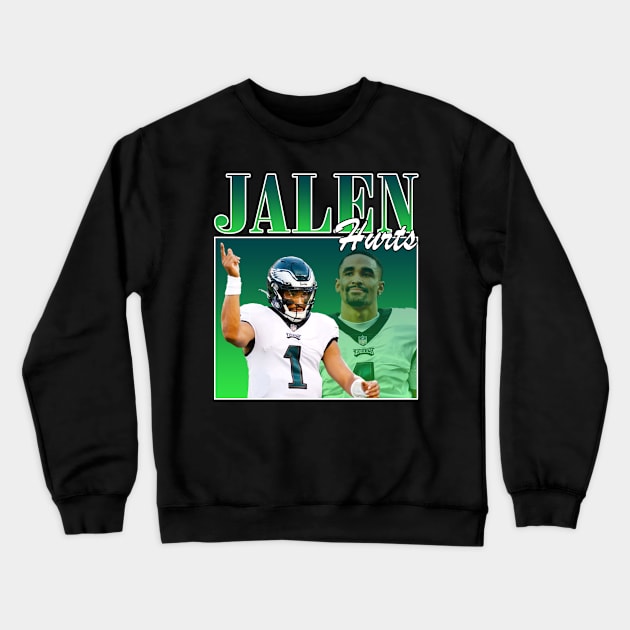 Jalen Hurts Bootleg Tee Vintage Crewneck Sweatshirt by bmbg trian